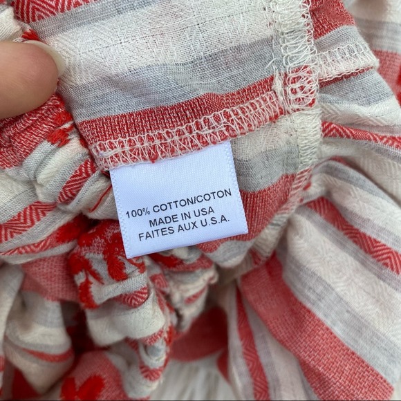 MISA Los Angeles red cream Arcel Dress XS - Picture 4 of 8